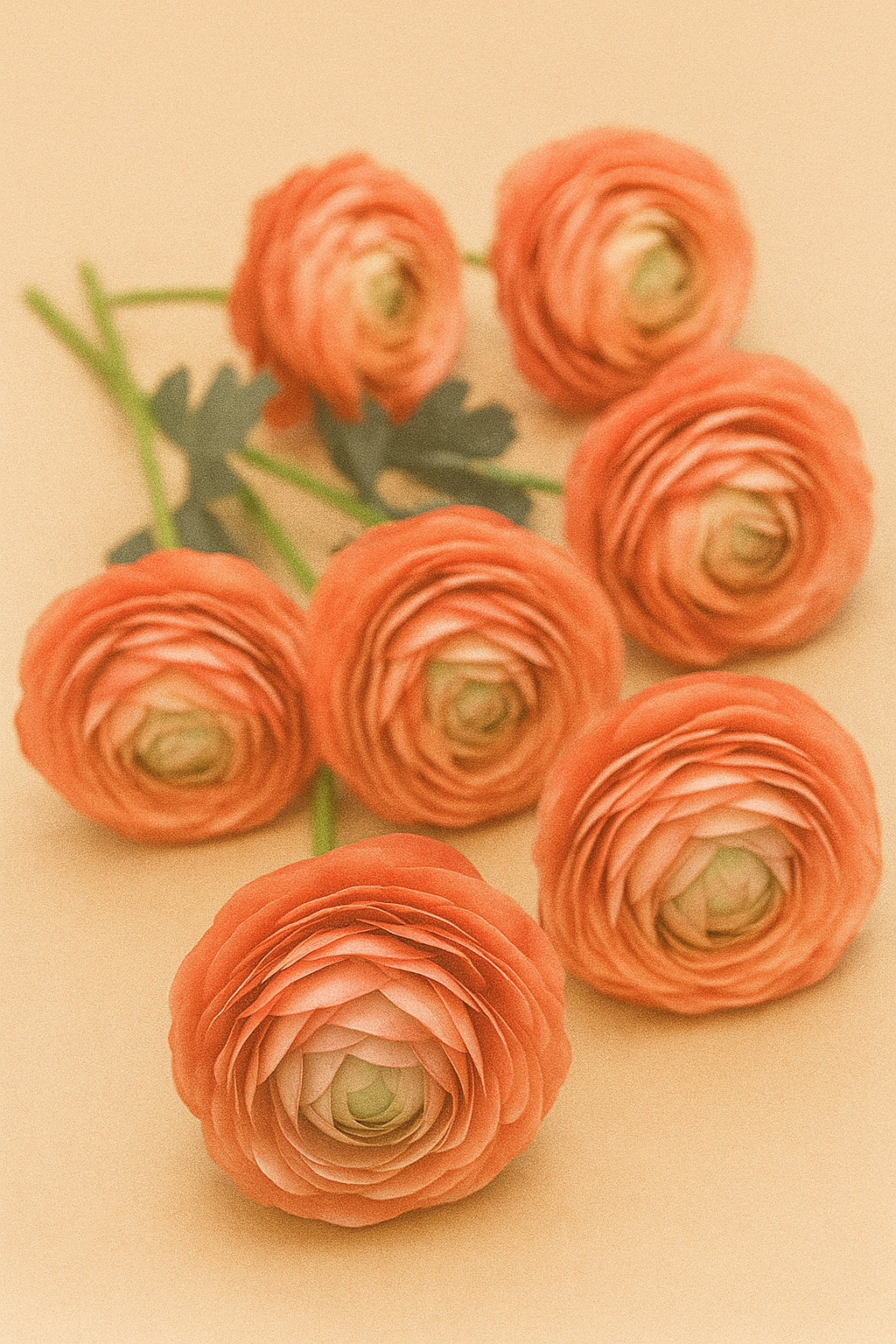 Renoncule artificielle rose – Vente à l'unité