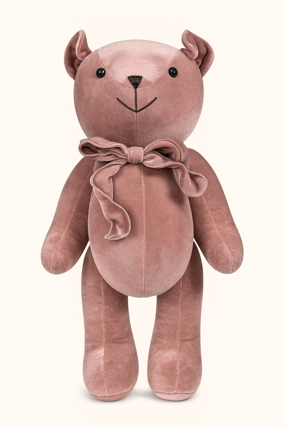 Ours en peluche rose poudré