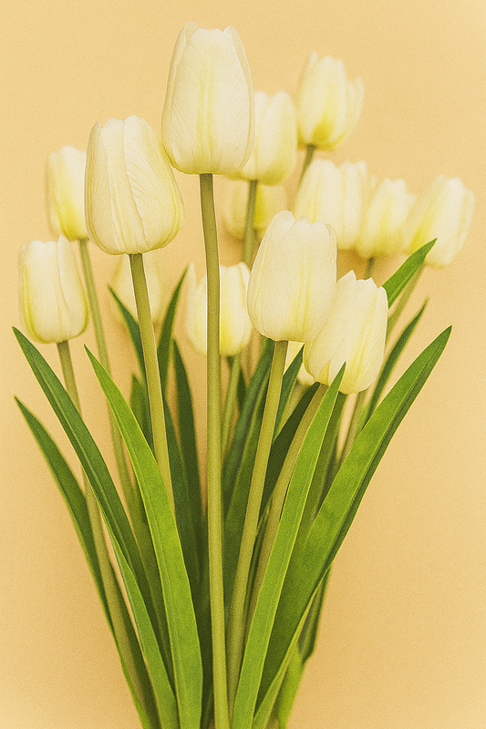 Tulipe Artificielle Blanche – Vente à l’unité