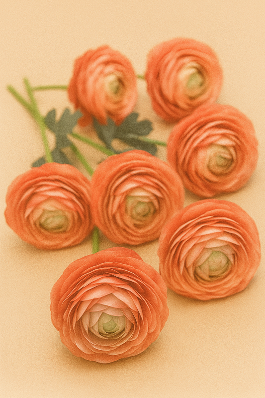 Renoncule artificielle rose – Vente à l'unité