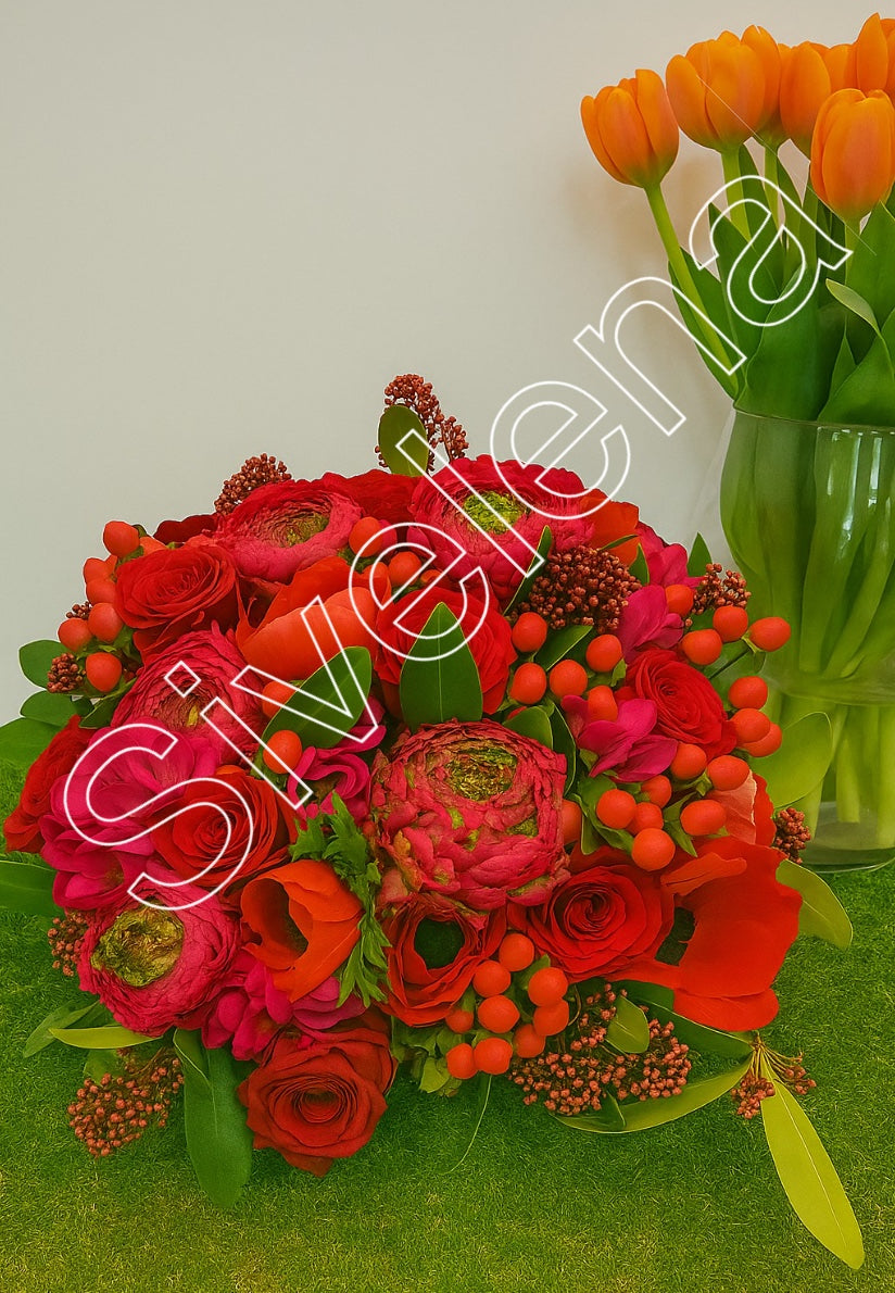 Bouquet Passion Écarlate